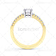 Round with Diamond Set Shoulders - E1007