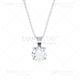 Front View of a white gold diamond pendant image