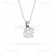 Perspective View of a white gold diamond pendant image