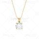 Front View of a Yellow gold diamond pendant image