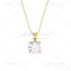 Front View of a Yellow gold diamond pendant image
