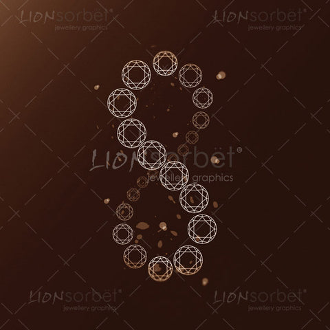 infinity diamonds image - figure of 8 image