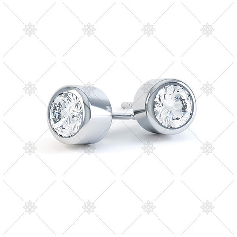 Solitaire Stud Earrings - E002