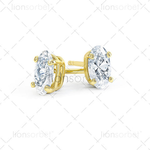 Domino Oval Stud Earring ECO2