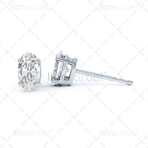 Domino Oval Stud Earring ECO2