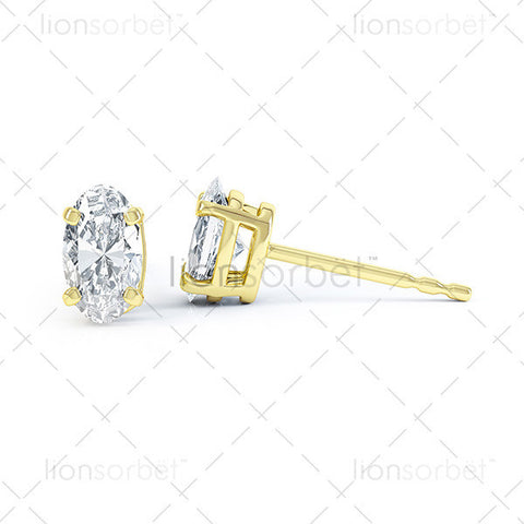 Domino Oval Stud Earring ECO2