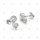 Two Stone Diamond Earrings - ED1001A