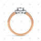 Halo Cluster Ring with Side Stones - ER1001