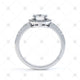 Halo Cluster Ring with Side Stones - ER1001