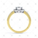 Halo Cluster Ring with Side Stones - ER1001