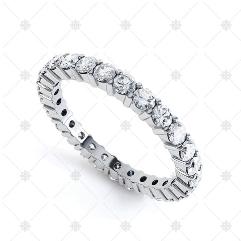 Diamond Eternity Wedding Ring Image- Claw Set - ET1002