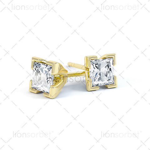 EXH Square Stud Earring
