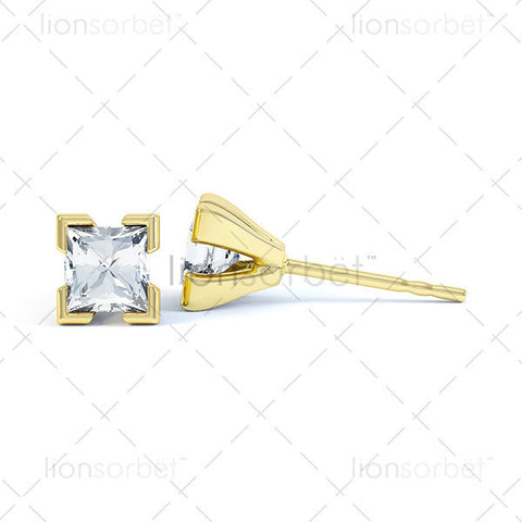 EXH Square Stud Earring