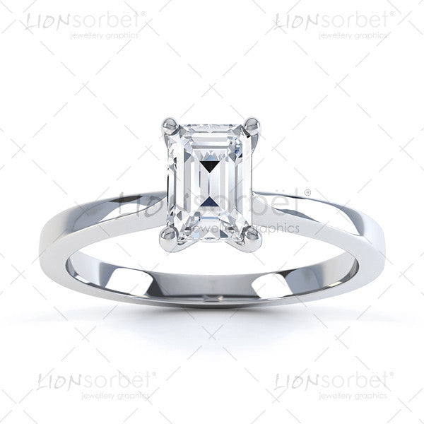 Emerald Diamond Ring image - Royalty Free  Images