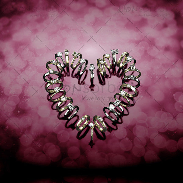 1 Carat Heart Cut D Color Moissanite Love Engagement Ring from Black  Diamonds New York