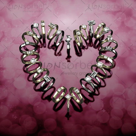 Heart rings for stock use