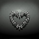 Engagement Heart - Valentines rings with diamonds