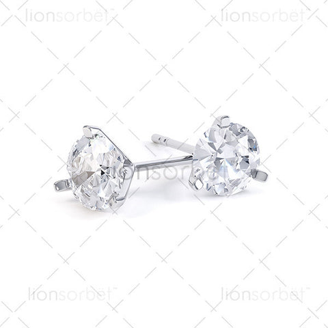 F102E Round Stud Earring