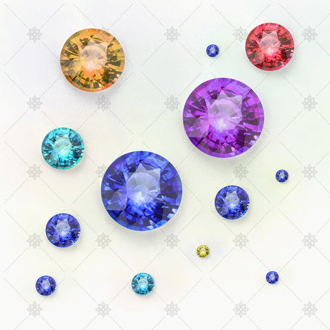 Group of Coloured Gemstones - GS1008