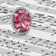 Tourmaline Halo Ring with Diamond accents - GS1003