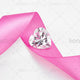 Heart Diamond Pink Ribbon - MJ1004