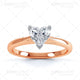 Heart 3 Claw Diamond Ring Image Pack - 3007