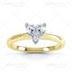 Heart 3 Claw Diamond Ring Image Pack - 3007