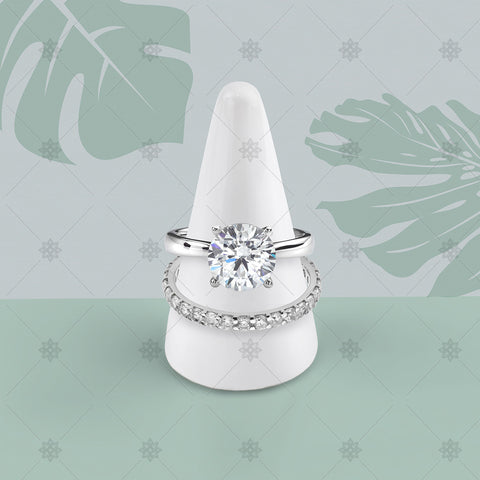 Bridal Ring Set on Display Cone  - JG5122