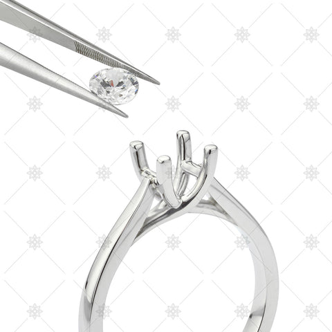 Diamond Ring mount with tweezers- JG4002
