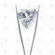 Heart Shaped Diamond in Tweezers - JG4022