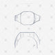Cushion Signet Ring Sketch- JG4026