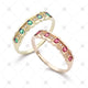Ruby and Emerald Eternity Rings - JG4033