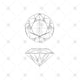 Round Brilliant Cut Diamond Sketch - JG4037