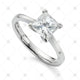 Princess Solitaire Diamond Ring - JG4075