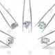 Multiple diamond stones with tweezers - JG4079