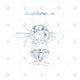 Round Brilliant Cut Diamond Ring Sketch - JG4090