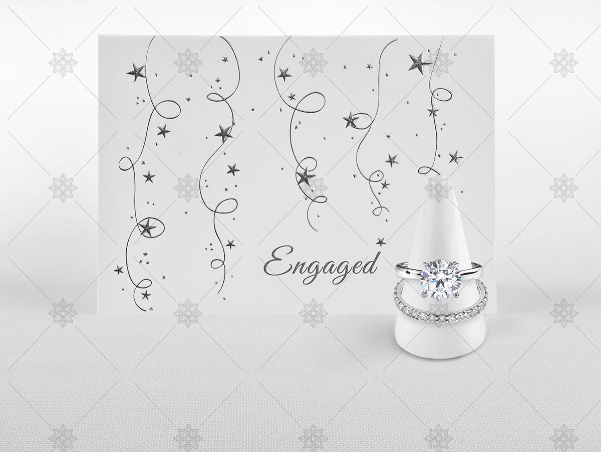 Engagement Card and Diamond Rings - JG4096B