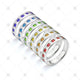 Rainbow Eternity Ring Stack - JG4101