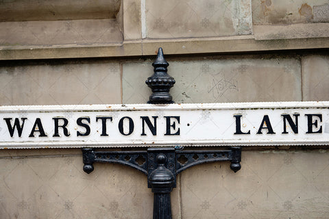 Birmingham's Jewellery Quarter Warstone Lane Sign - JQ15