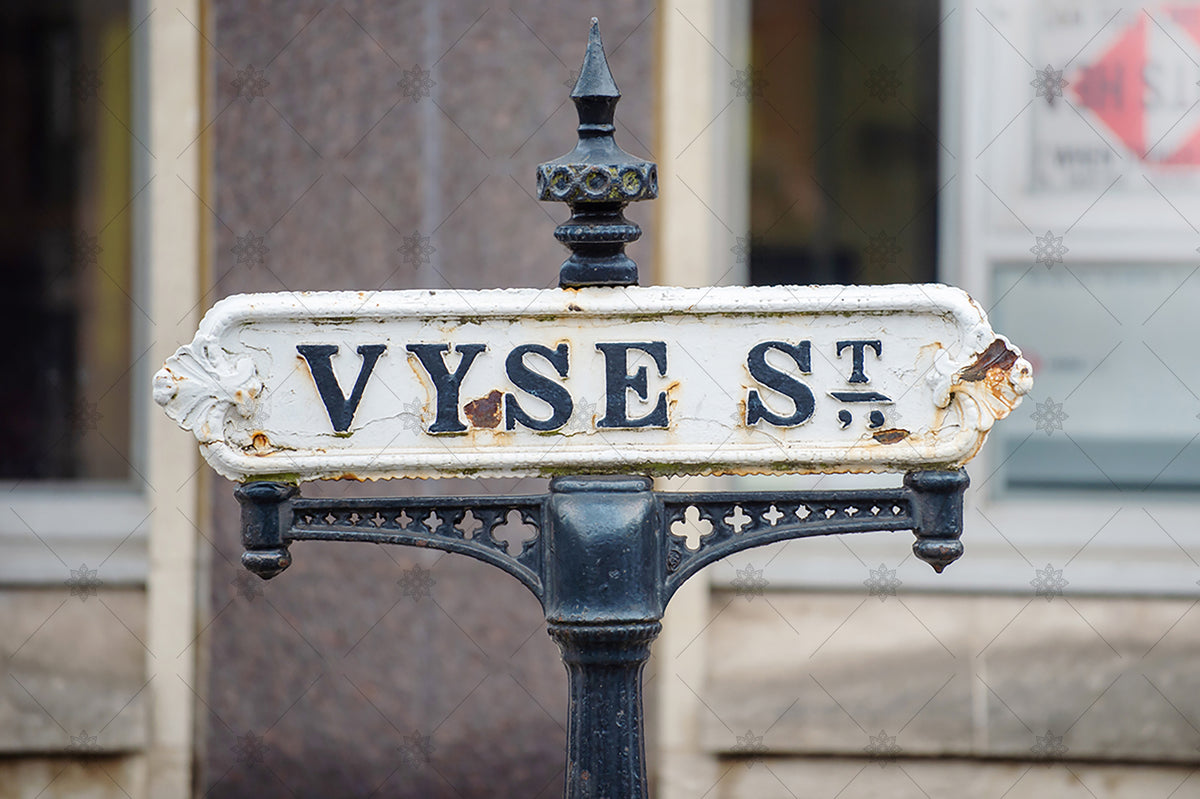 Birmingham's Jewellery Quarter Vyse Street Sign - JQ6