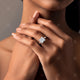 Model wearing diamond ring - LJ1008
