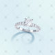 Princess Diamond Ring Top View - LS1002