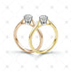 18ct Gold Solitaire Diamond Rings - LS1010