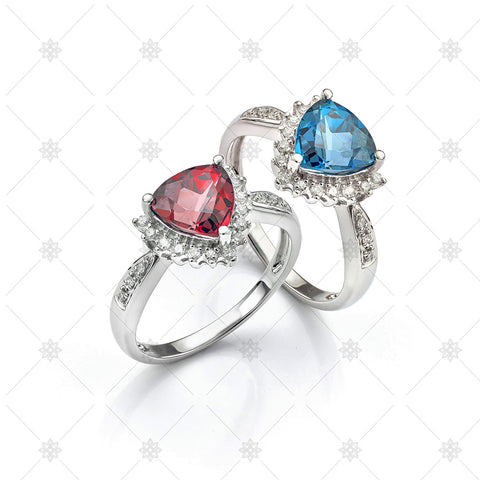 Vintage Gemstone and Diamond Rings - LS1011