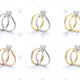 Engagement Ring and Wedding Ring Combinations - LS1018