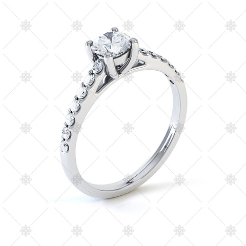 Diamond Semi Set Solitaire - LS1020