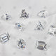 Diamond Shapes on white silk - NC1017