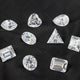 Diamond Shapes on black silk - NC1018