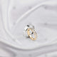 Bride and Groom ring on white silk - NC1021