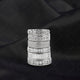 Eternity ring stack on black silk - NC1025